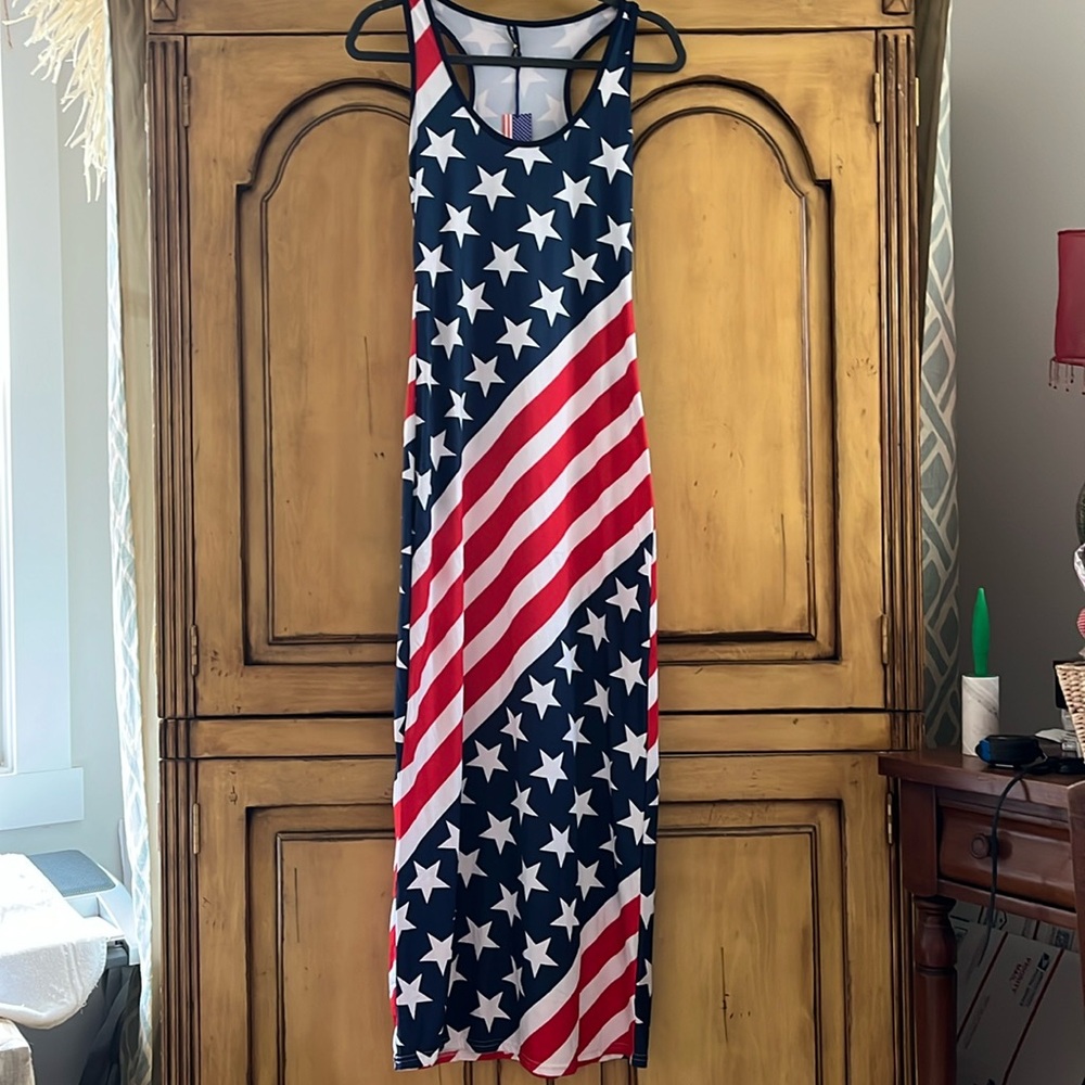 Patriotic American Flag Dress~Perfect for 4th of July/Memorial Day